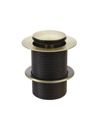 Meir Bath Pop Up Waste 40mm - No Overflow / Unslotted - Tiger Bronze