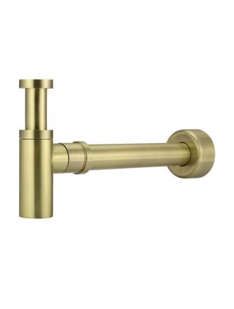 Meir Round Bottle Trap for 32mm basin waste and 40mm outlet - Tiger Bronze