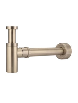Meir Round Bottle Trap for 32mm basin waste and 40mm outlet - Champagne