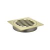 Meir Square Floor Grate Shower Drain 100mm outlet - Tiger Bronze