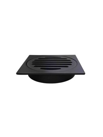 Meir Square Floor Grate Shower Drain 100mm outlet - Matte Black