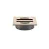 Meir Square Floor Grate Shower Drain 50mm outlet - Champagne