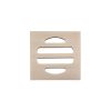 Meir Square Floor Grate Shower Drain 50mm outlet - Champagne