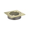 Meir Square Floor Grate Shower Drain 80mm outlet - Tiger Bronze