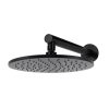 Meir Round Wall Shower 250mm rose, 400mm arm - Matte Black