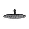 Meir Round Wall Shower 250mm rose, 400mm arm - Matte Black