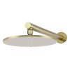 Meir Round Wall Shower 300mm rose, 400mm arm - Tiger Bronze