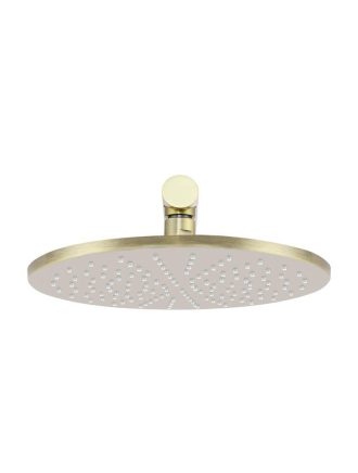 Meir Round Wall Shower 300mm rose, 400mm arm - Tiger Bronze