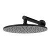 Meir Round Wall Shower 300mm rose, 400mm arm - Matte Black
