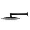 Meir Round Wall Shower 300mm rose, 400mm arm - Matte Black