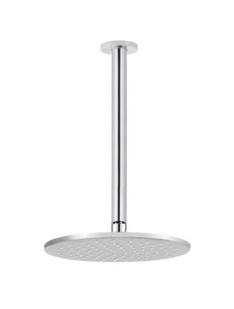 Meir Round Ceiling Shower 250mm rose, 300mm arm - Polished Chrome