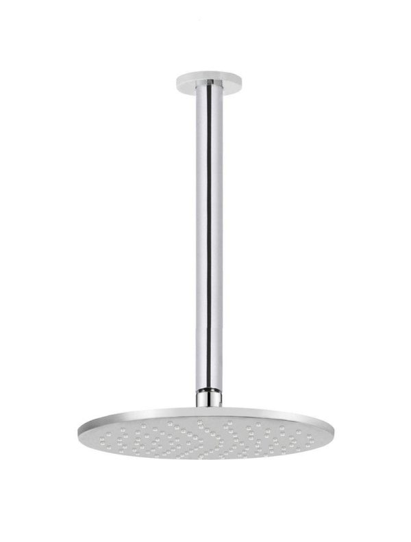 Meir Round Ceiling Shower 250mm rose, 300mm arm - Polished Chrome