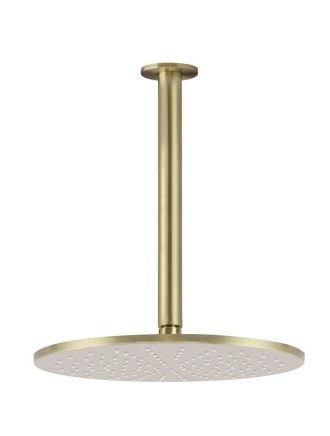 Meir Round Ceiling Shower 300mm rose, 300mm arm - Tiger Bronze