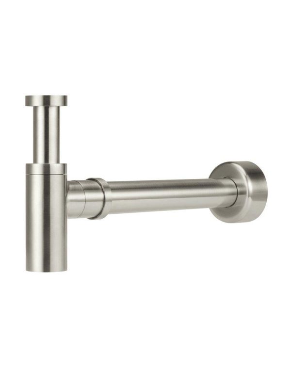 Meir Round Bottle Trap for 32mm basin waste and 40mm outlet - PVD Brushed Nickel