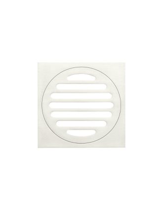 Meir Square Floor Grate Shower Drain 100mm outlet - PVD Brushed Nickel