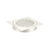 Meir Square Floor Grate Shower Drain 100mm outlet - PVD Brushed Nickel