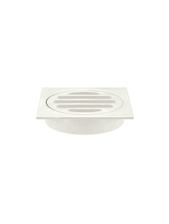 Meir Square Floor Grate Shower Drain 80mm outlet - PVD Brushed Nickel