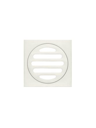 Meir Square Floor Grate Shower Drain 80mm outlet - PVD Brushed Nickel