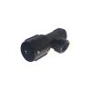 Meir Round Mini Stop Cistern Tap - Matte Black