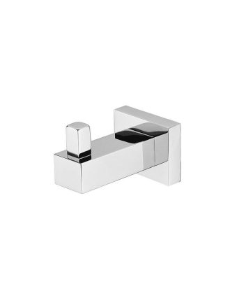 Meir Square Robe Hook - Polished Chrome