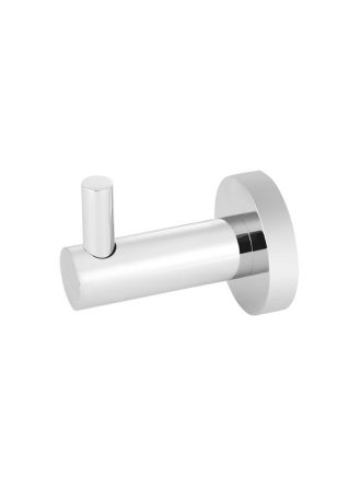 Meir Round Robe Hook - Polished Chrome