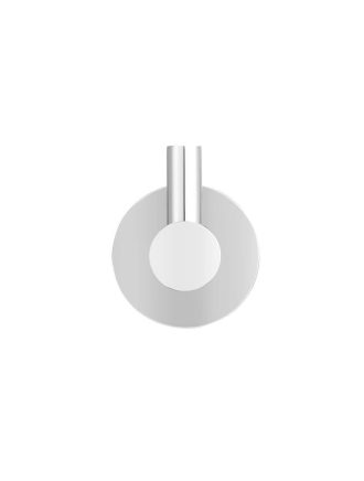 Meir Round Robe Hook - Polished Chrome