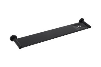 Meir Round Bathroom Shelf - Matte Black