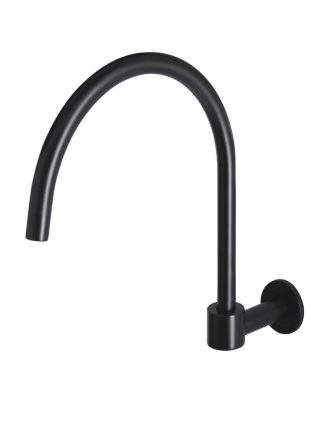 Meir Round High-Rise Swivel Wall Spout - Matte Black