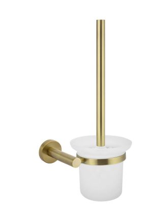 Meir Round Toilet Brush & Holder - Tiger Bronze