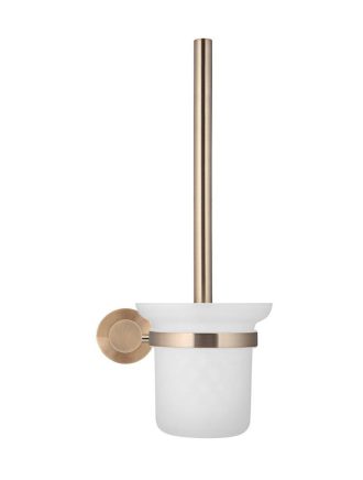 Meir Round Toilet Brush & Holder - Champagne