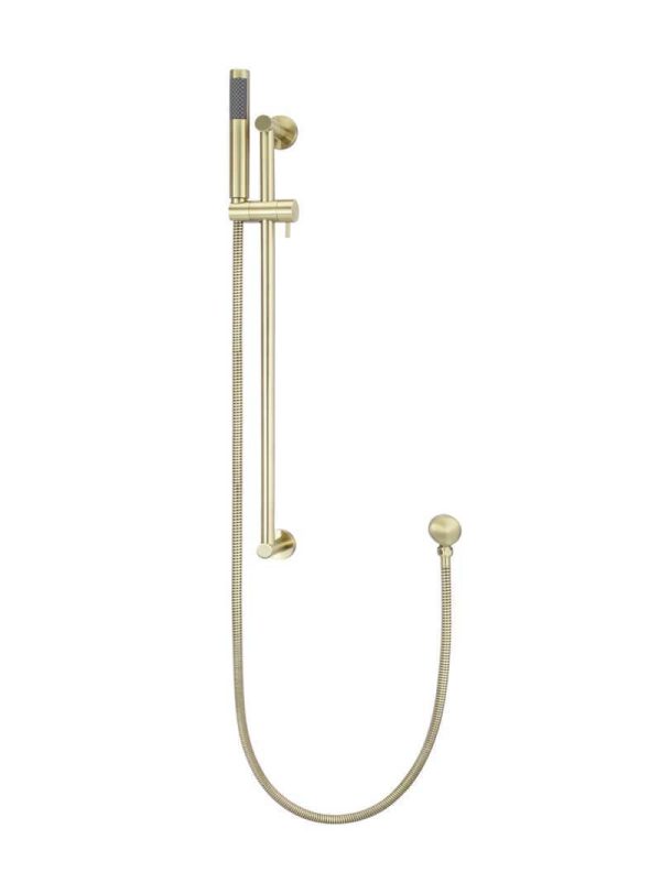 Meir Round Shower on Rail Column - Tiger Bronze