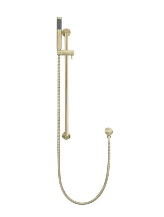 Meir Round Shower on Rail Column - Tiger Bronze