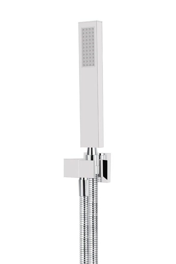 Meir Square Hand Shower on Swivel Bracket - Polished Chrome