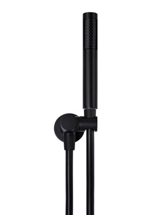 Meir Round Hand Shower on Swivel Bracket - Matte Black