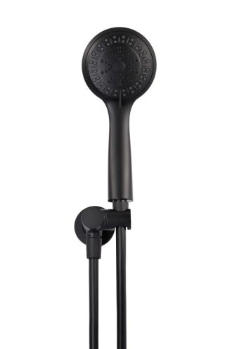 Meir Round Hand Shower on Swivel Bracket - Matte Black