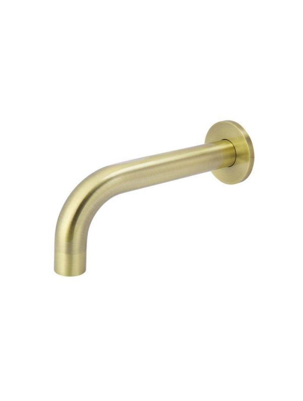 Meir Round Curved Spout 180mm - Tiger Bronze