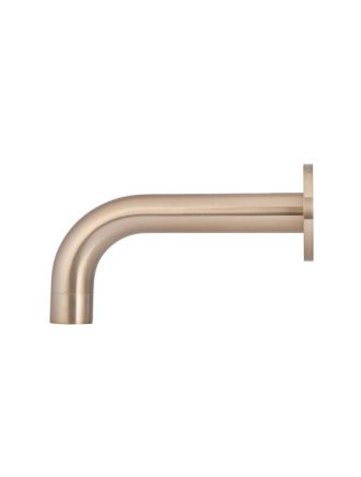 Meir Round Curved Spout 180mm - Champagne