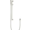 Meir Round Shower on Rail Column - PVD Brushed Nickel