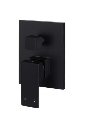 Meir Square Wall Diverter Mixer - Matte Black
