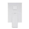 Meir Square Wall Diverter Mixer - Polished Chrome