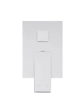 Meir Square Wall Diverter Mixer - Polished Chrome
