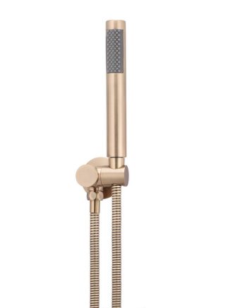 Meir Round Hand Shower on Swivel Bracket - Champagne