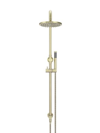 Meir Round Combination Shower Rail 200mm Rose, Single Function Hand Shower - Tiger Bronze