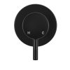 Meir Round Wall Mixer Small Handle - Matte Black