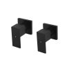 Meir Square Quarter Turn Wall Top Assemblies - Matte Black