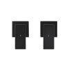 Meir Square Quarter Turn Wall Top Assemblies - Matte Black