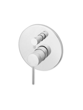 Meir Round Diverter Mixer - Polished Chrome
