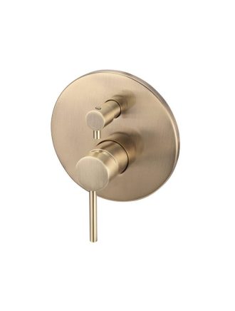 Meir Round Diverter Mixer - Champagne