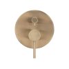 Meir Round Diverter Mixer - Champagne