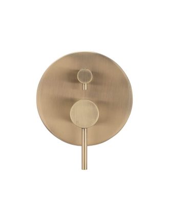Meir Round Diverter Mixer - Champagne